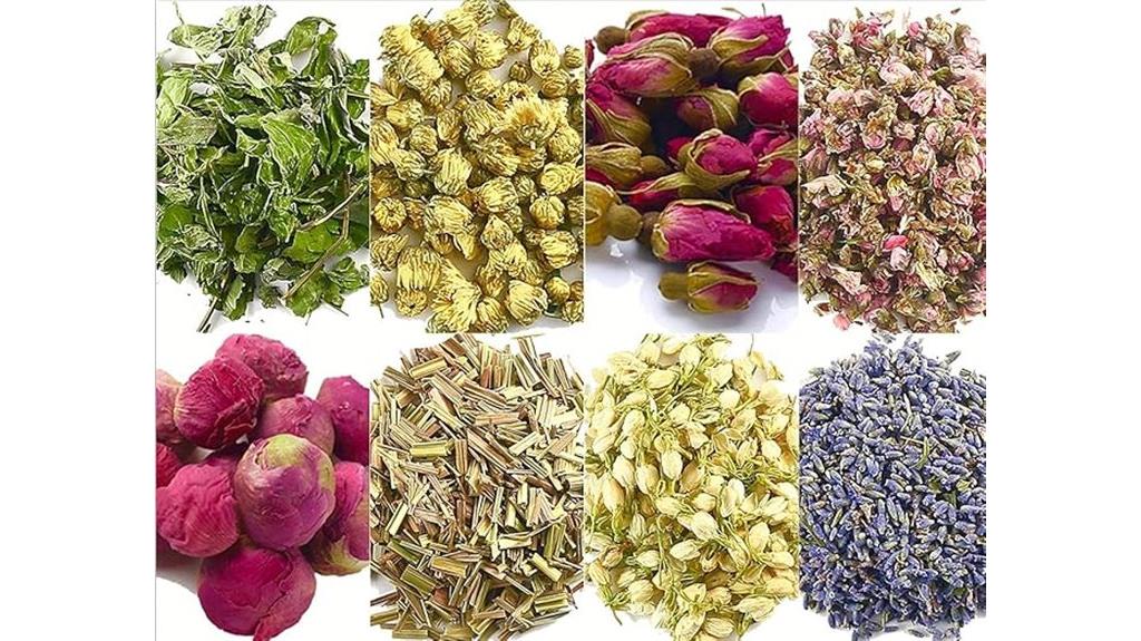 set of dried flower accessories