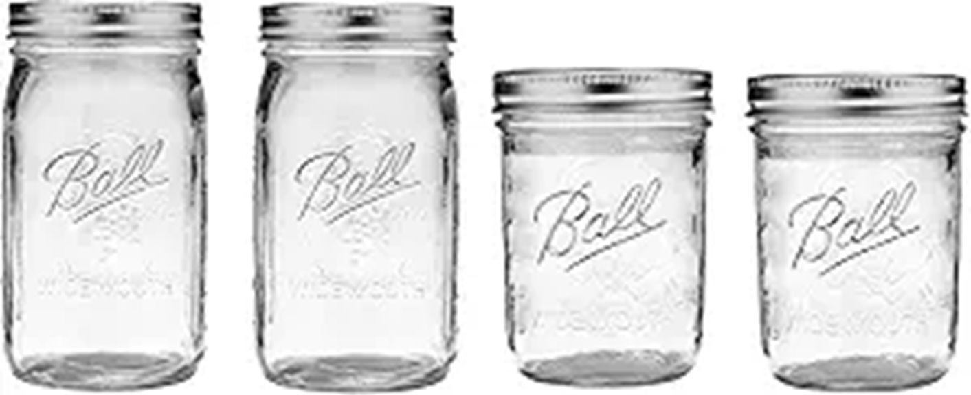 set of four jars
