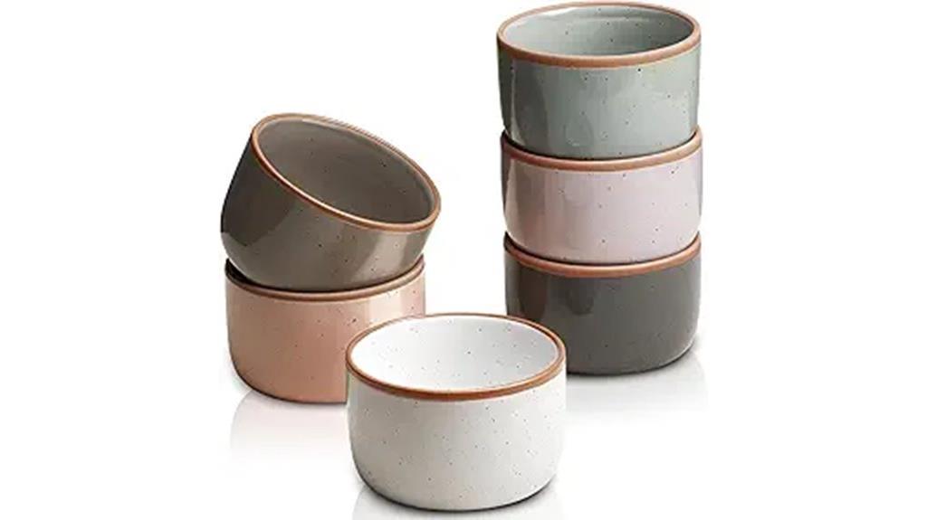 set of six ramekin pans