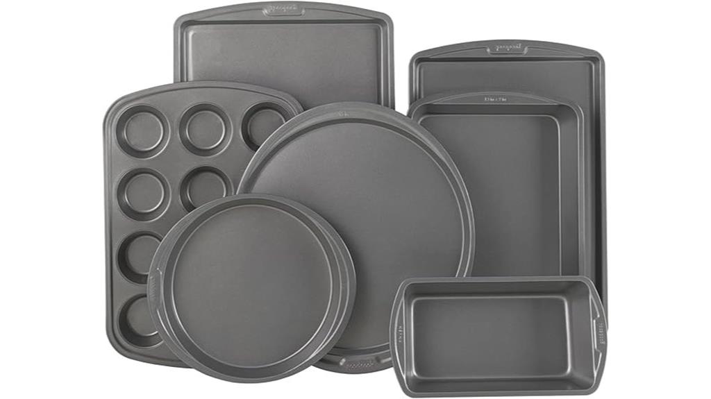 seven piece non stick bakeware set