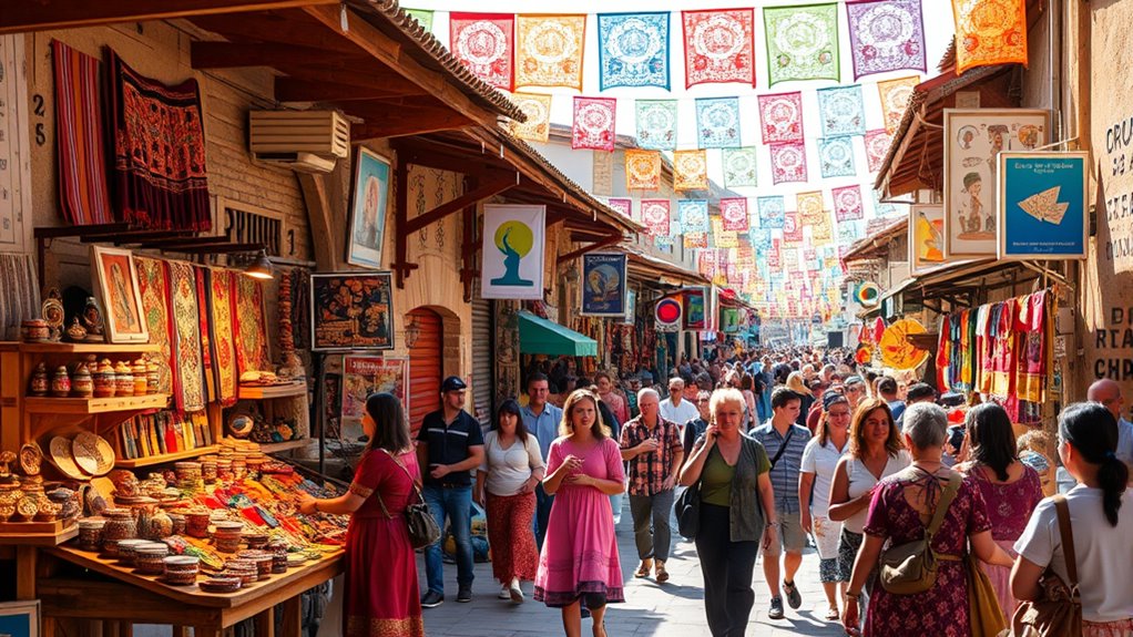 showcase crafts through festivals