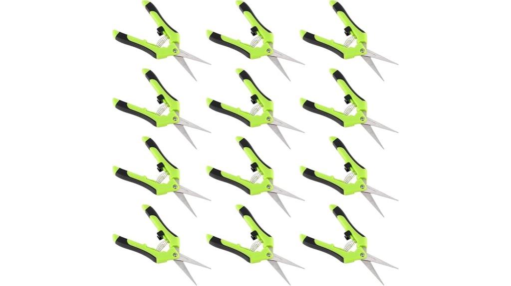 six and a half inch green pruning shears