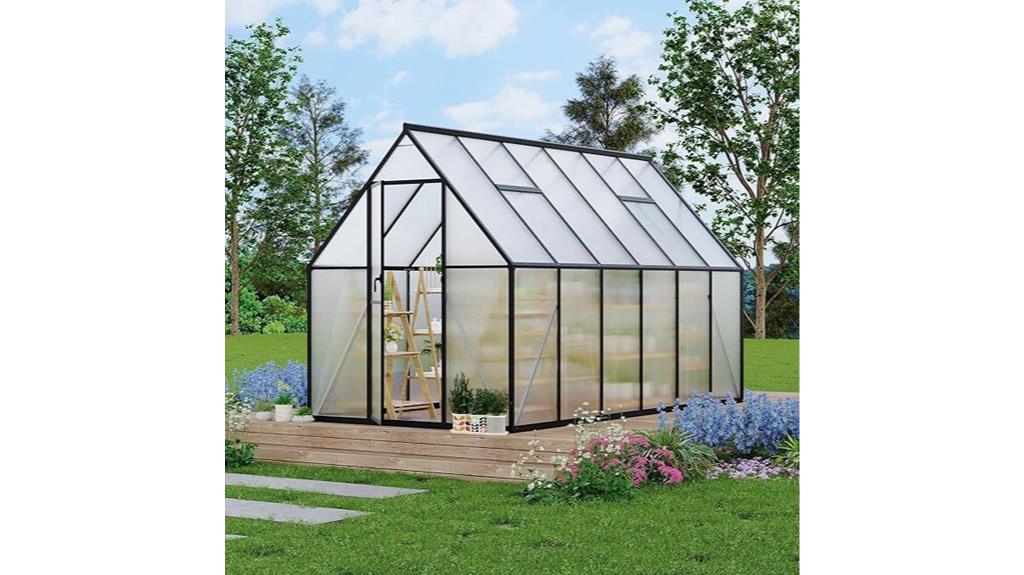 six by eleven aluminum greenhouse