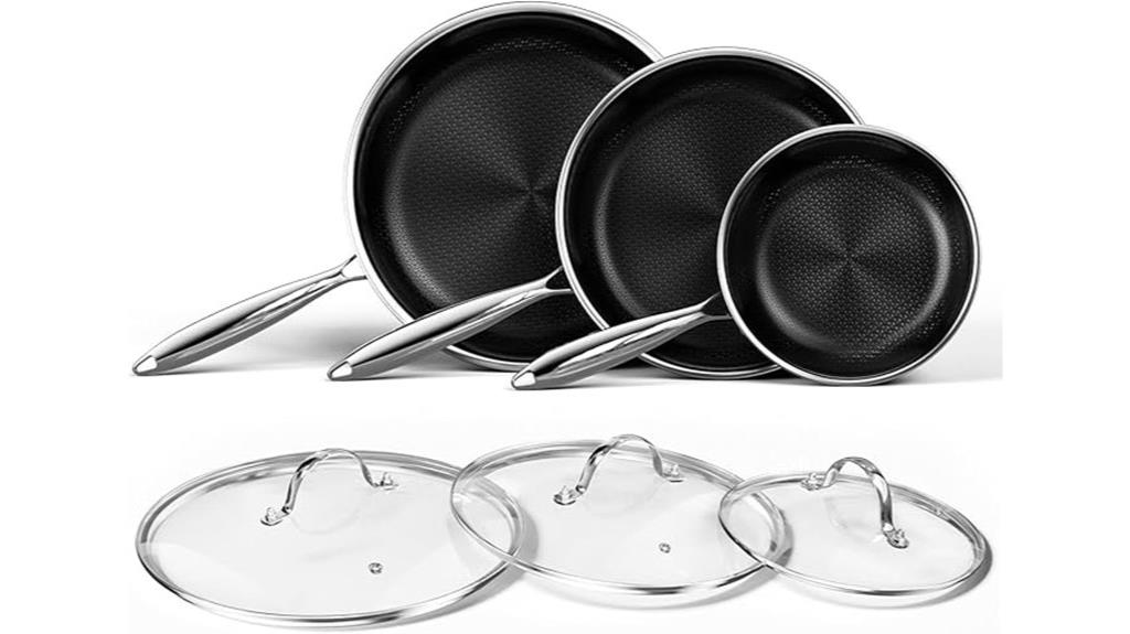 six piece cookware set
