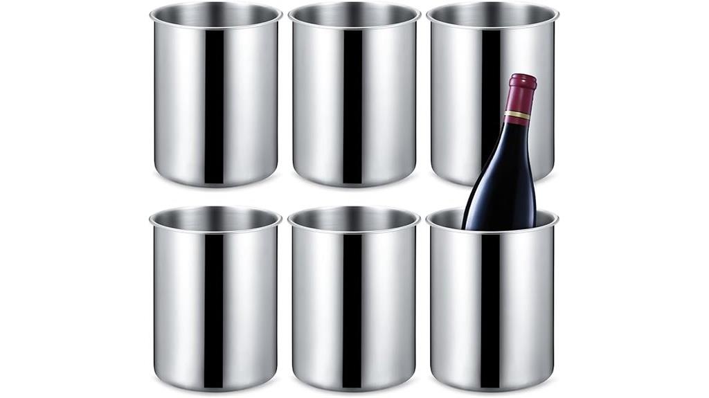 six piece wine chiller set