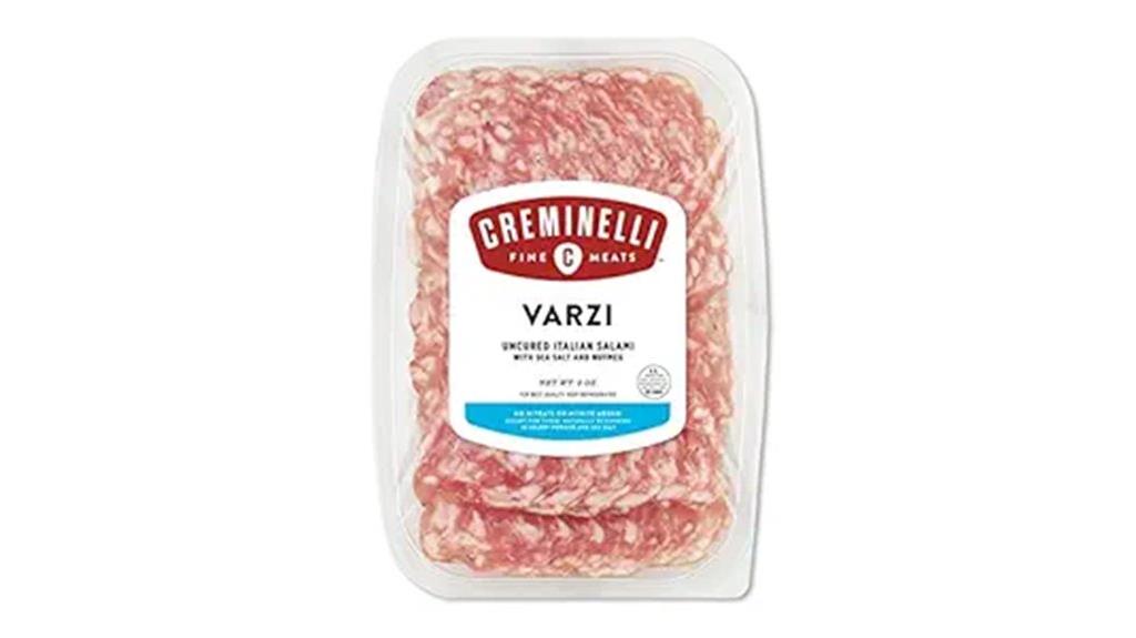 sliced italian salami