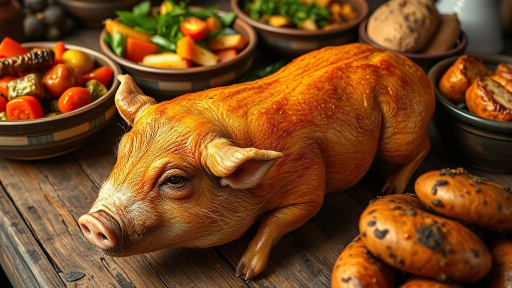 slow roasted aromatic pork