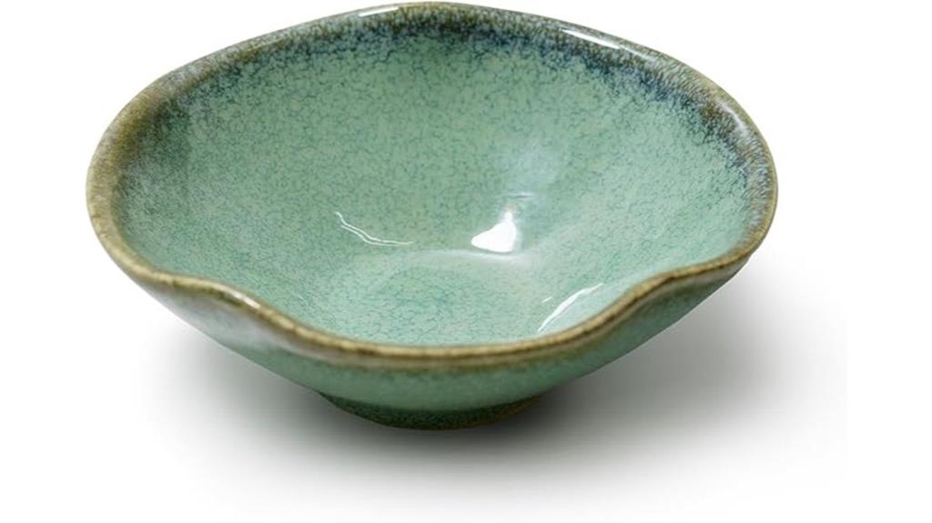 small ceramic bowl with uneven rim