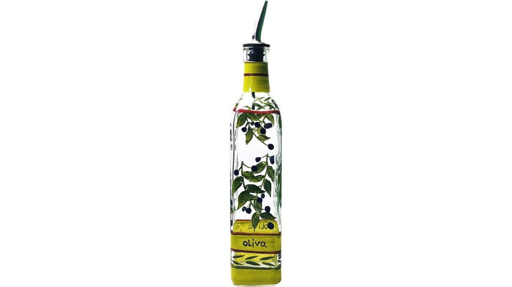 small glass oil dispenser