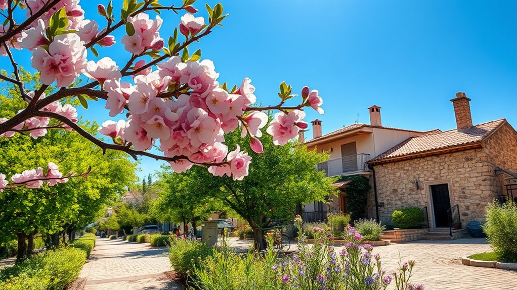 springtime mild blooming scenery
