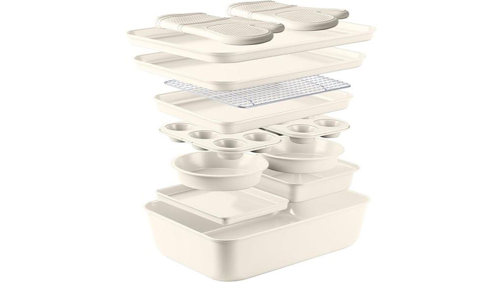 stackable nonstick bakeware set