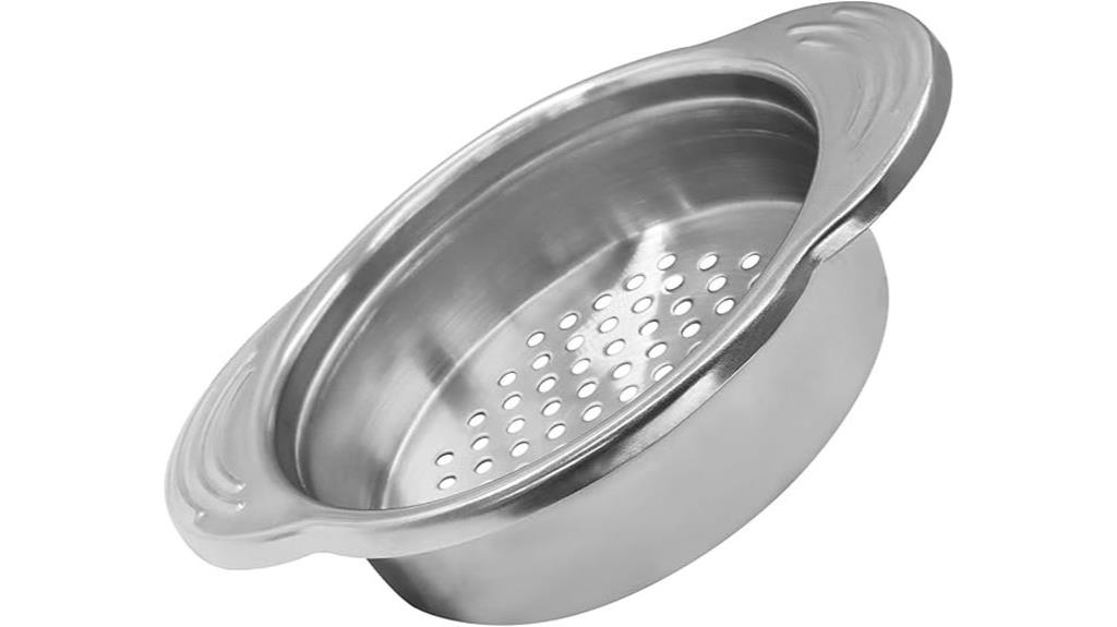 stainless handle sink strainer