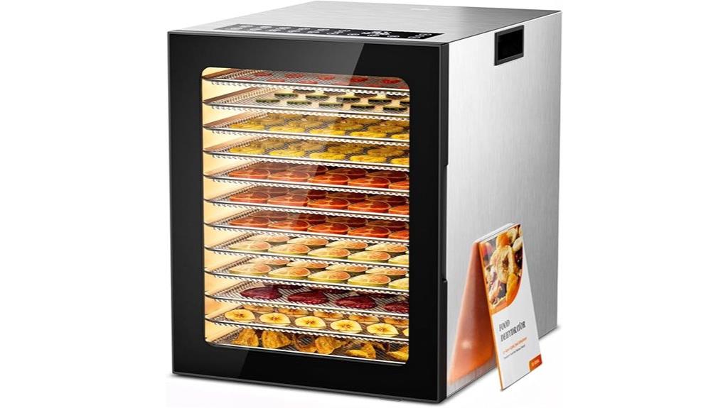 stainless steel 12 tray dehydrator