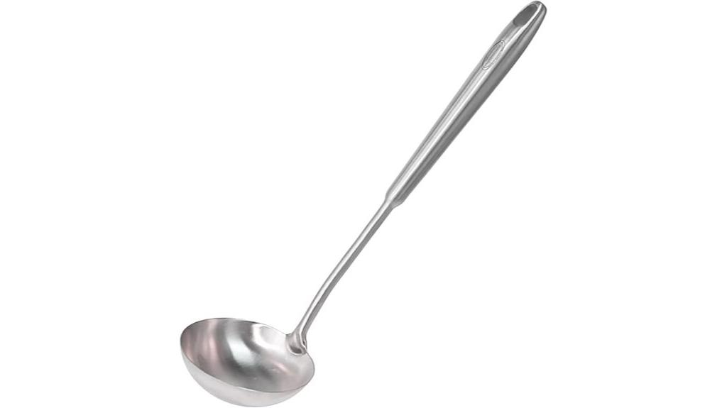 stainless steel ergonomic ladle