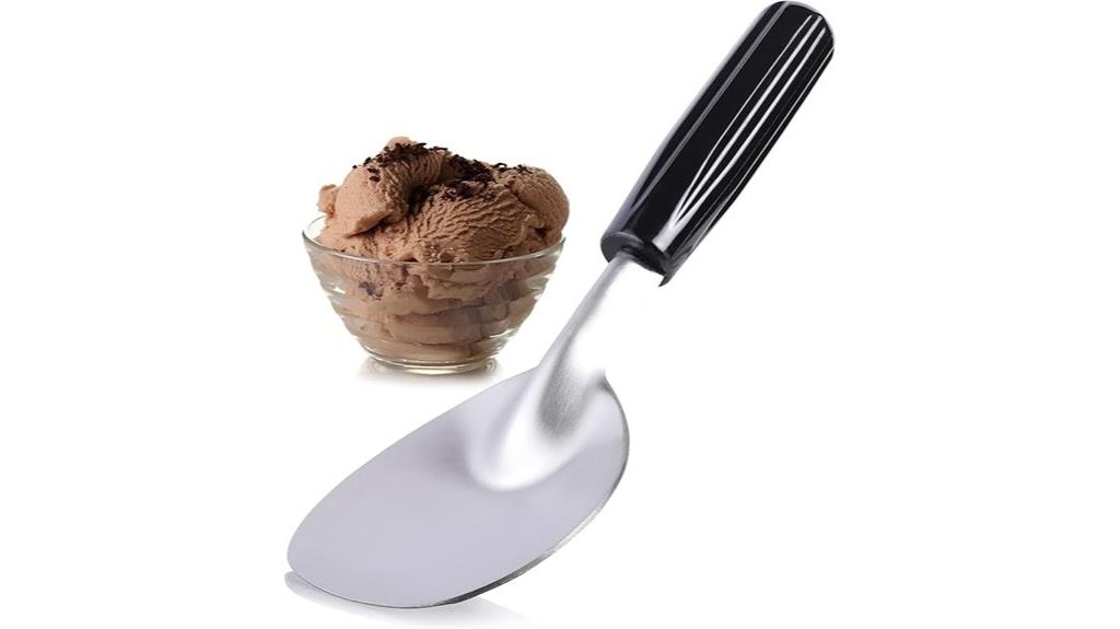 stainless steel ice cream scoop
