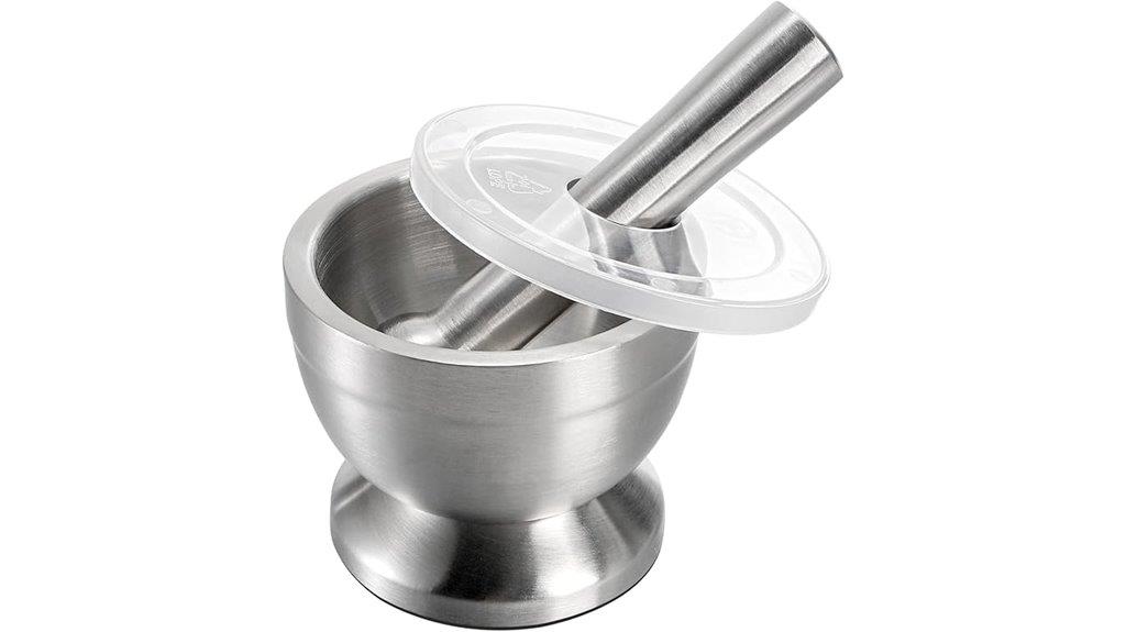 stainless steel mortar set