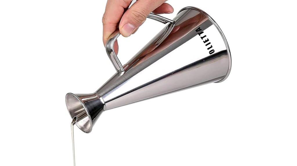 stainless steel non drip dispenser