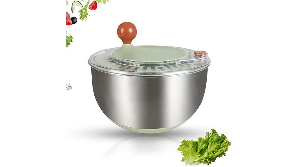 stainless steel salad spinner