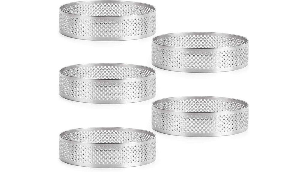 stainless steel tart ring