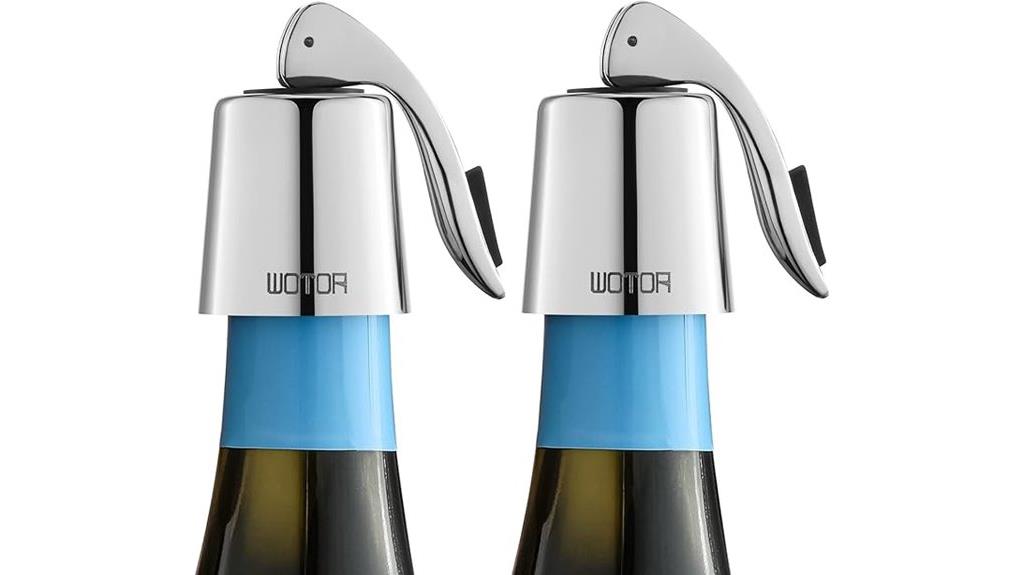 stainless steel wine stoppers
