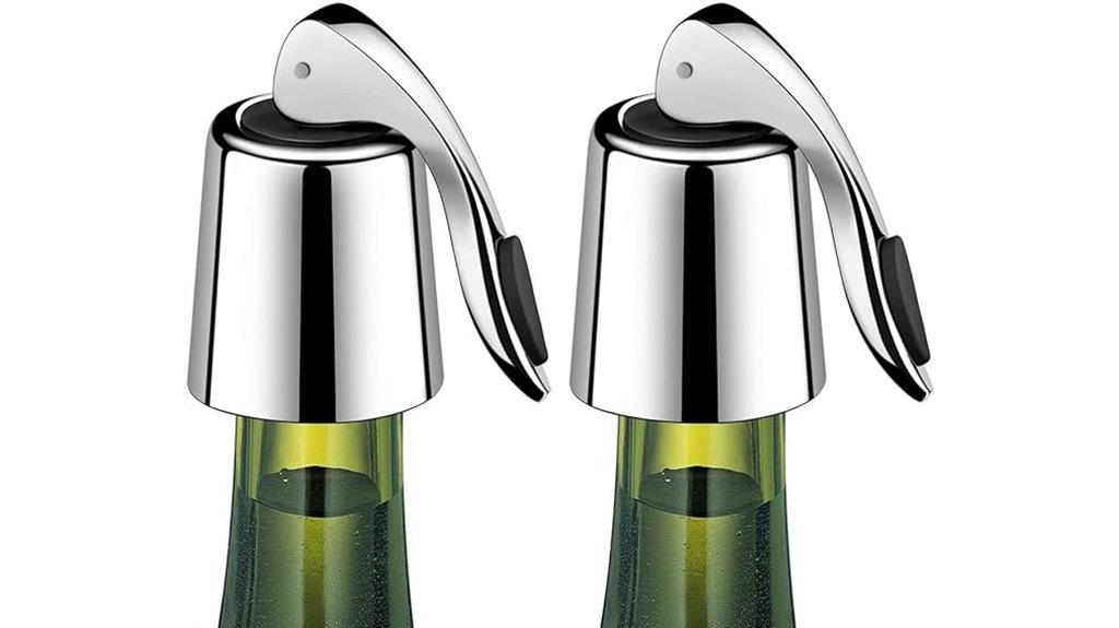 stainless steel wine stoppers
