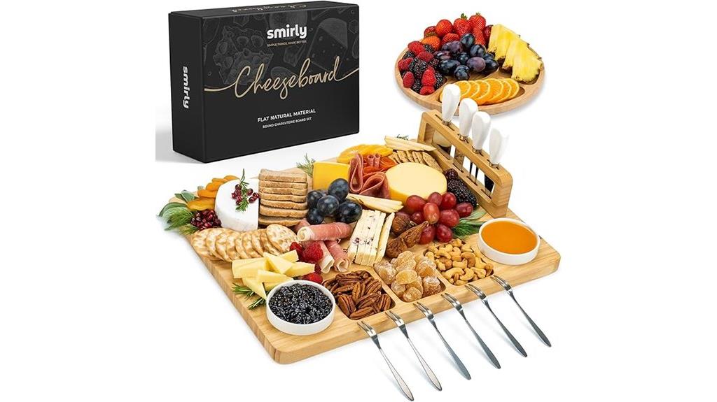 stylish cheese platter set