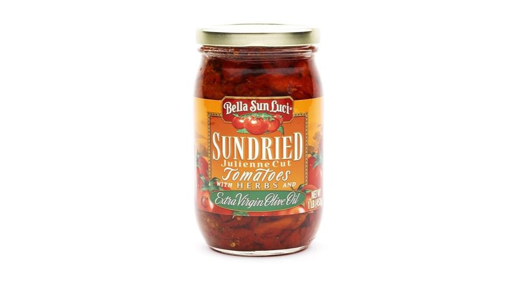 sun dried tomato juliennes