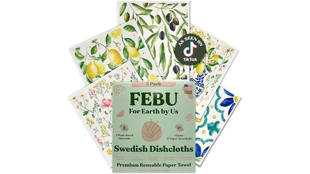 swedish dishcloth 5 pack