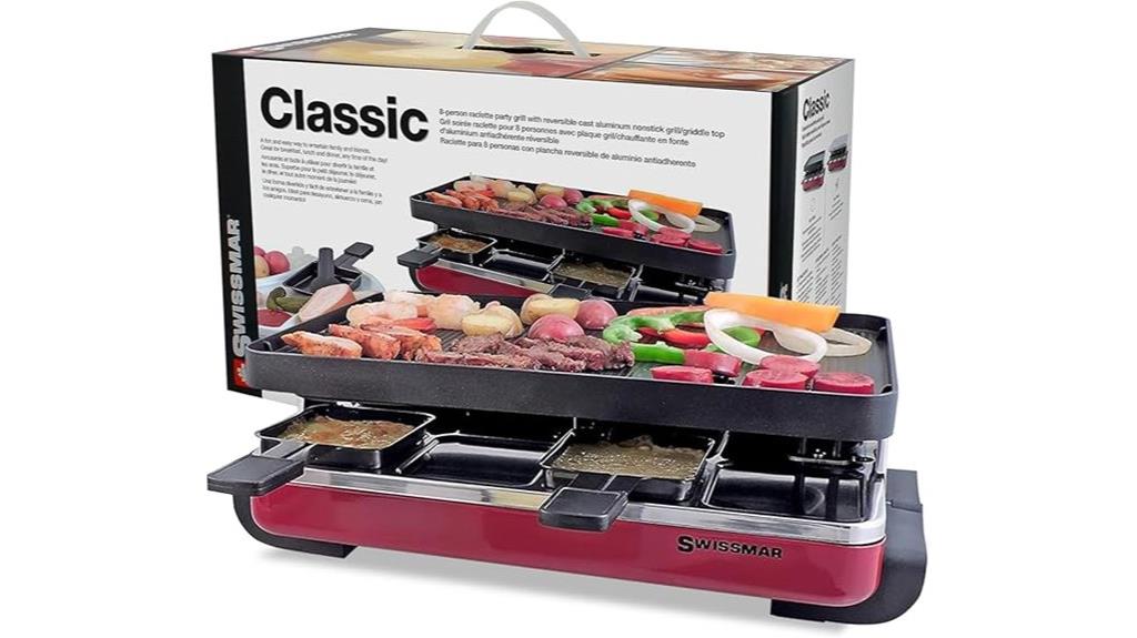 swissmar eight person raclette