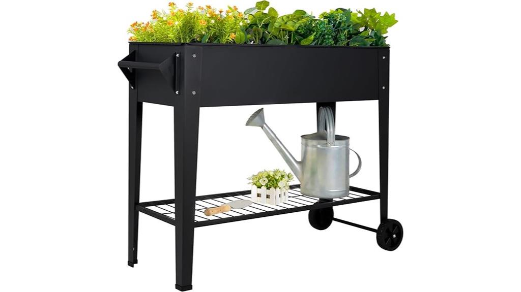 tall mobile garden bed