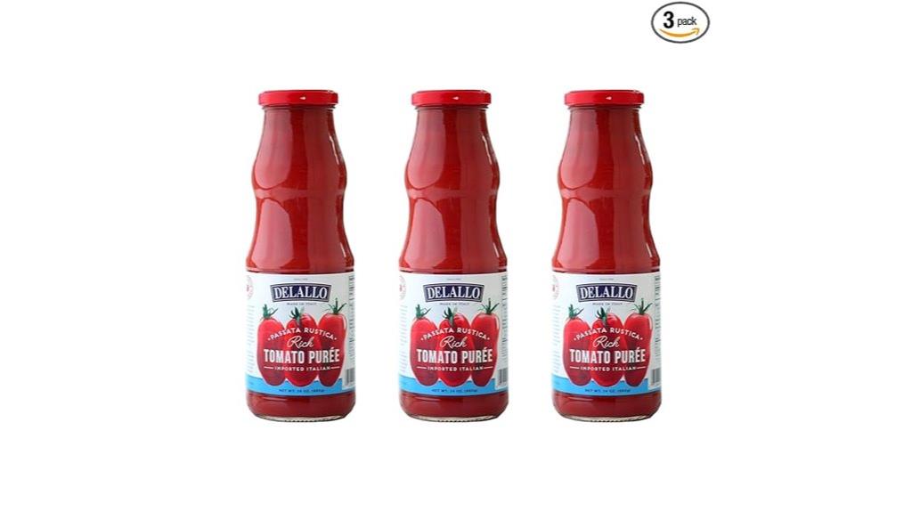 three pack tomato puree