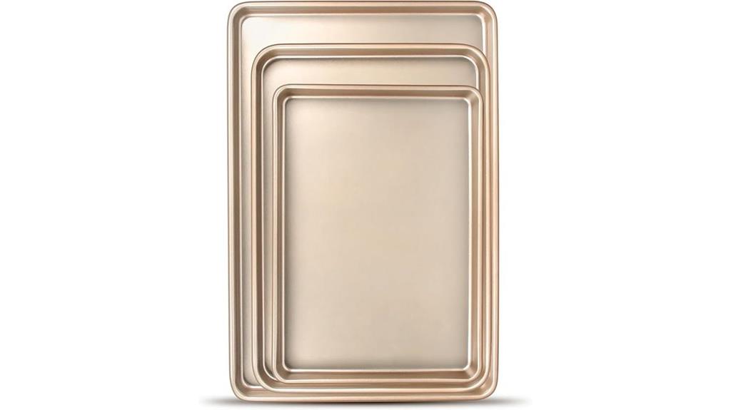 three piece baking sheet set