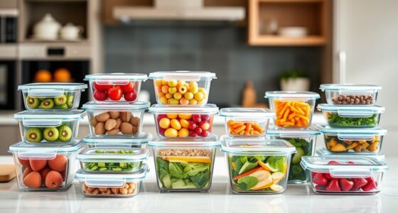 top glass food storage sets