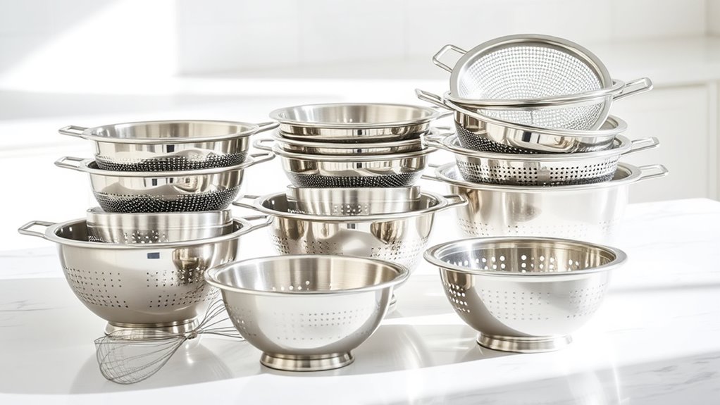 top stainless steel colanders