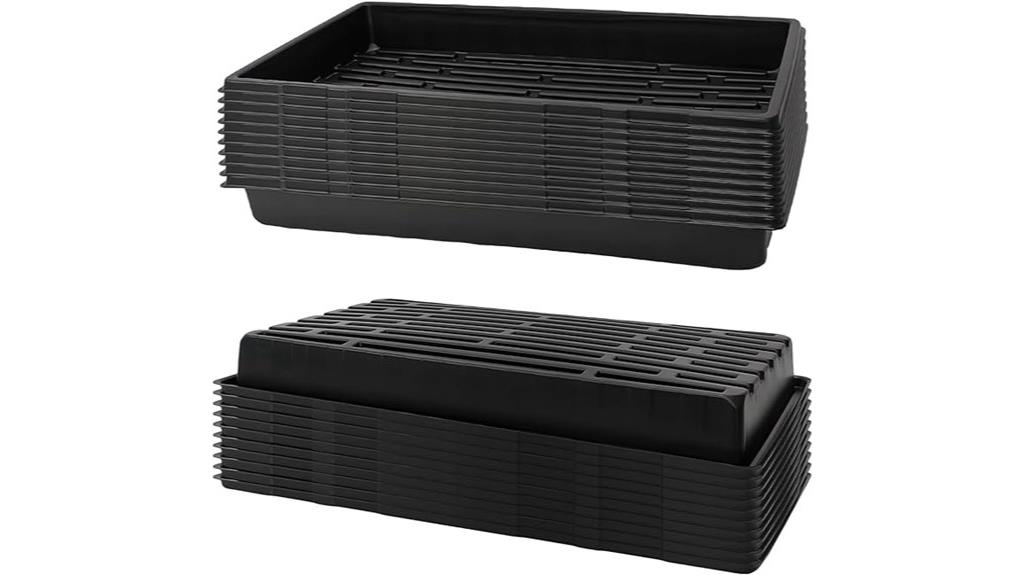 twenty trays for seeds