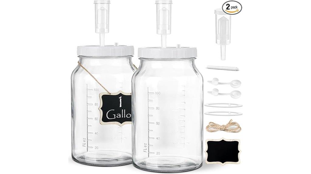 two gallon fermentation jars