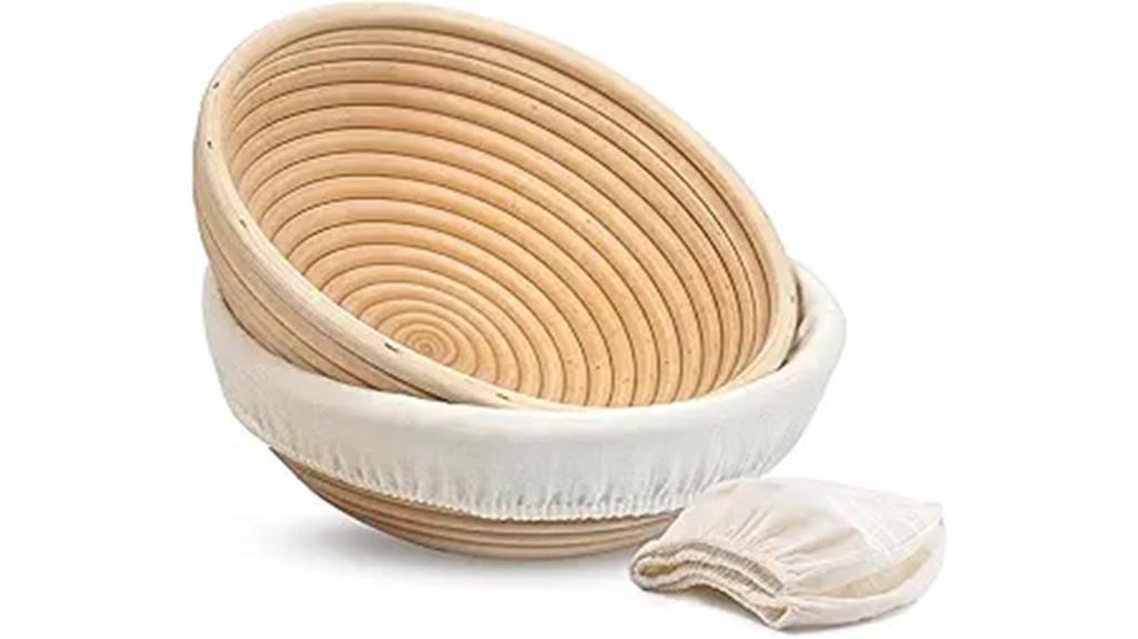 two piece bread proofing baskets