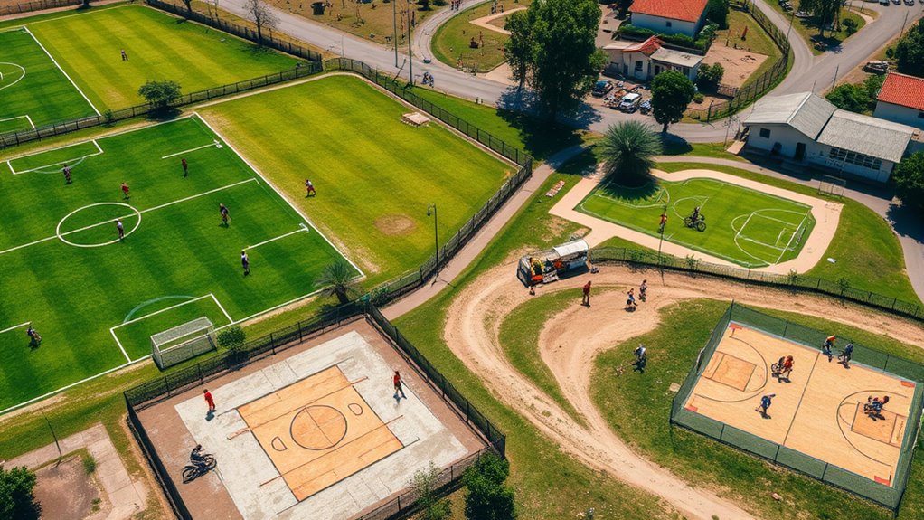 varied sports and activities