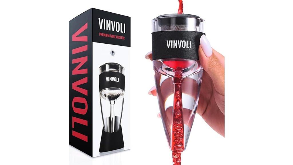 vinoli deluxe red wine aerator