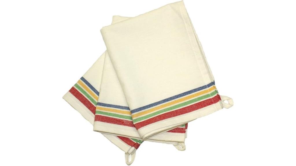 vintage cotton stripe towels