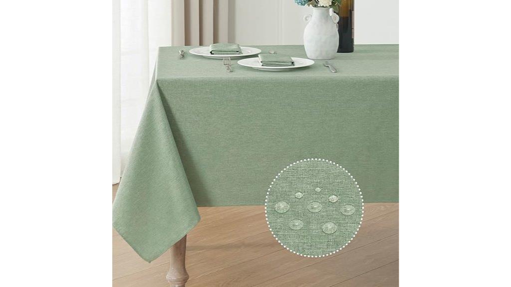 waterproof linen tablecloth
