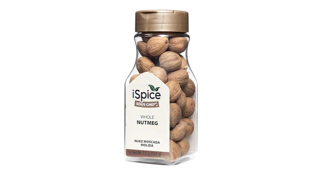 whole nutmeg spice
