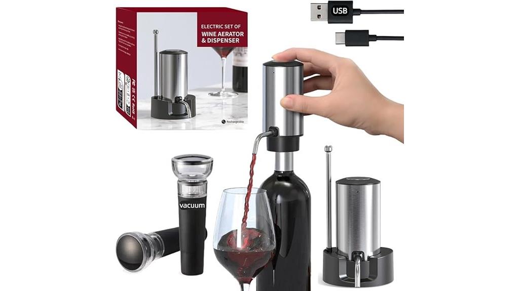 wireless rechargeable wine aerator