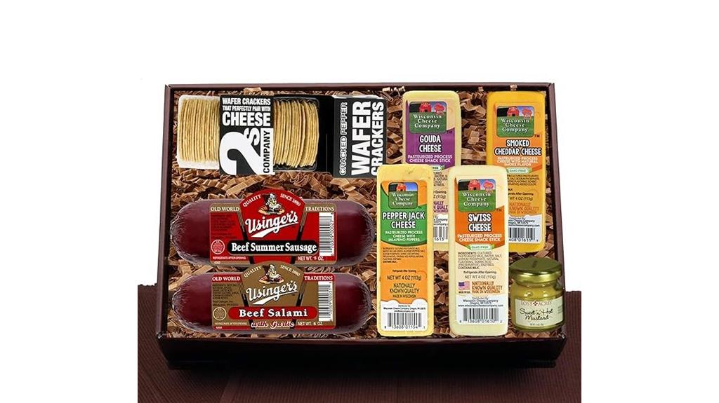 wisconsin meat cheese gift