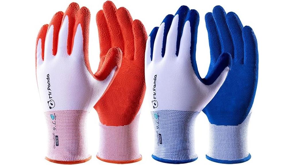 women s breathable latex gardening gloves
