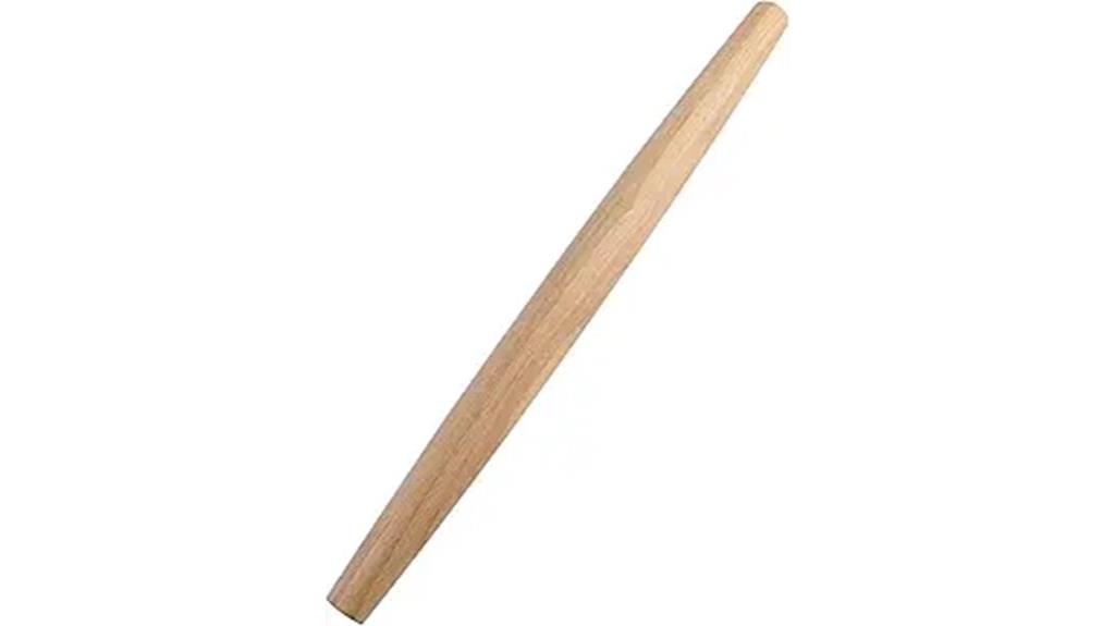 wooden 17 inch tapered rolling pin
