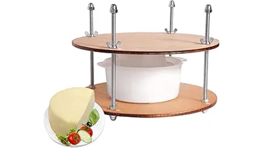 wooden cheese press