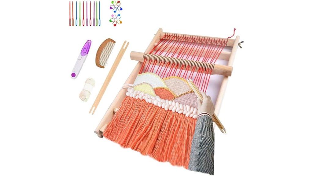 wooden tapestry loom kit