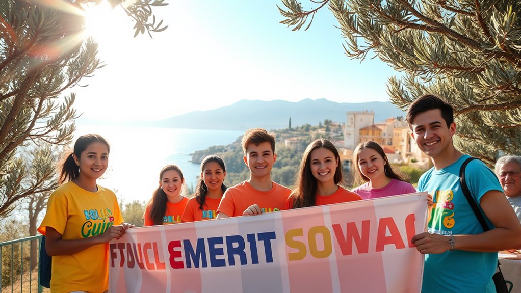 youth volunteering at sardinia festival