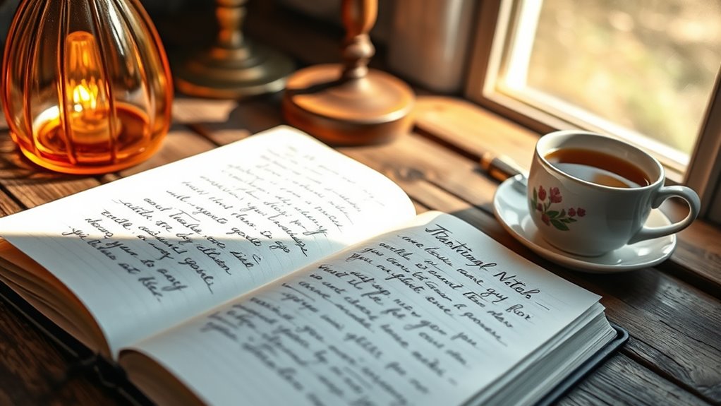 gratitude journaling and reflection